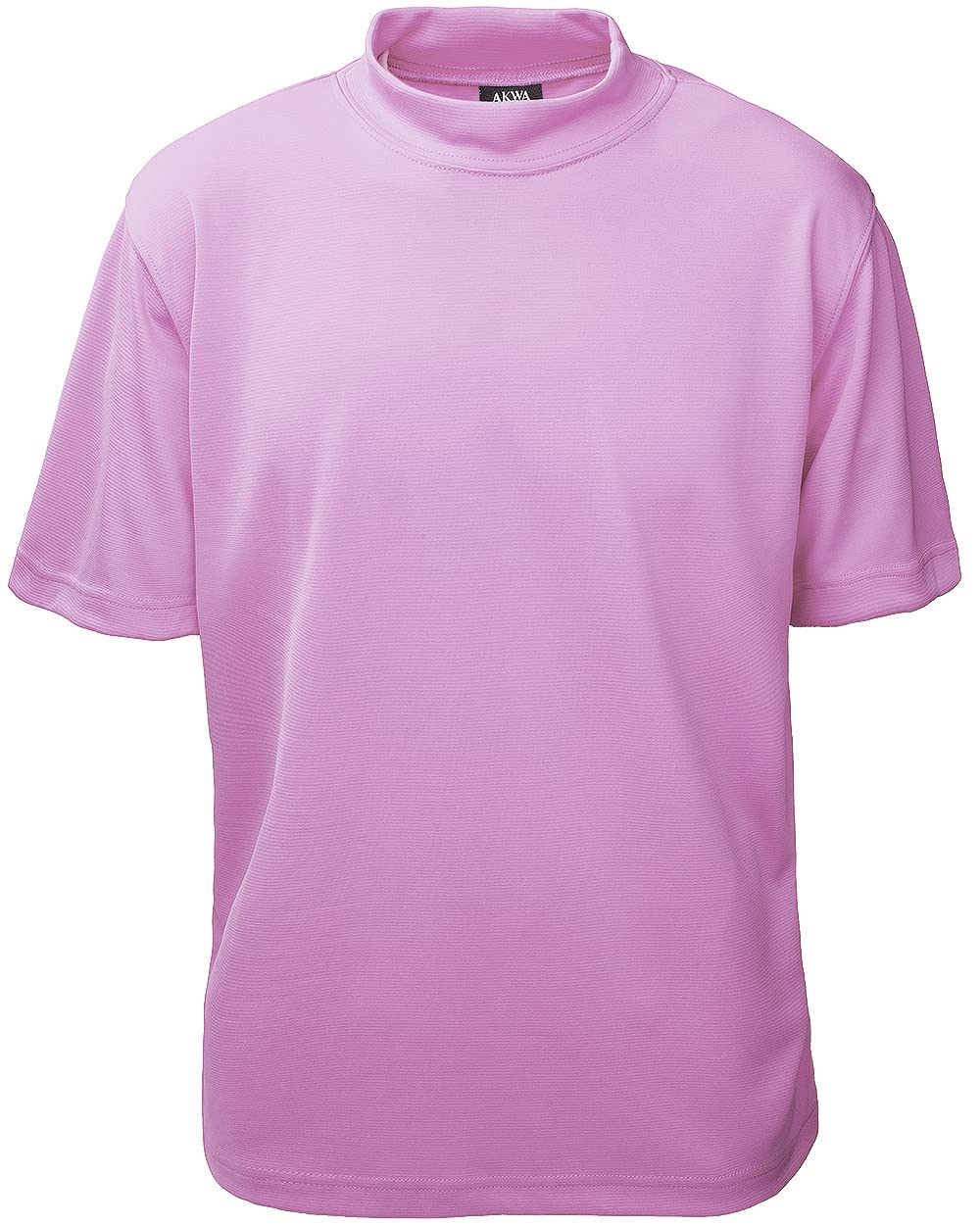 Akwa Men's Moisture Wicking Mock Turtle Tee Made in USA Lightweight Soft T-Shirt Made in USA