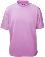 Akwa Men's Moisture Wicking Mock Turtle Tee Made in USA Lightweight Soft T-Shirt Made in USA
