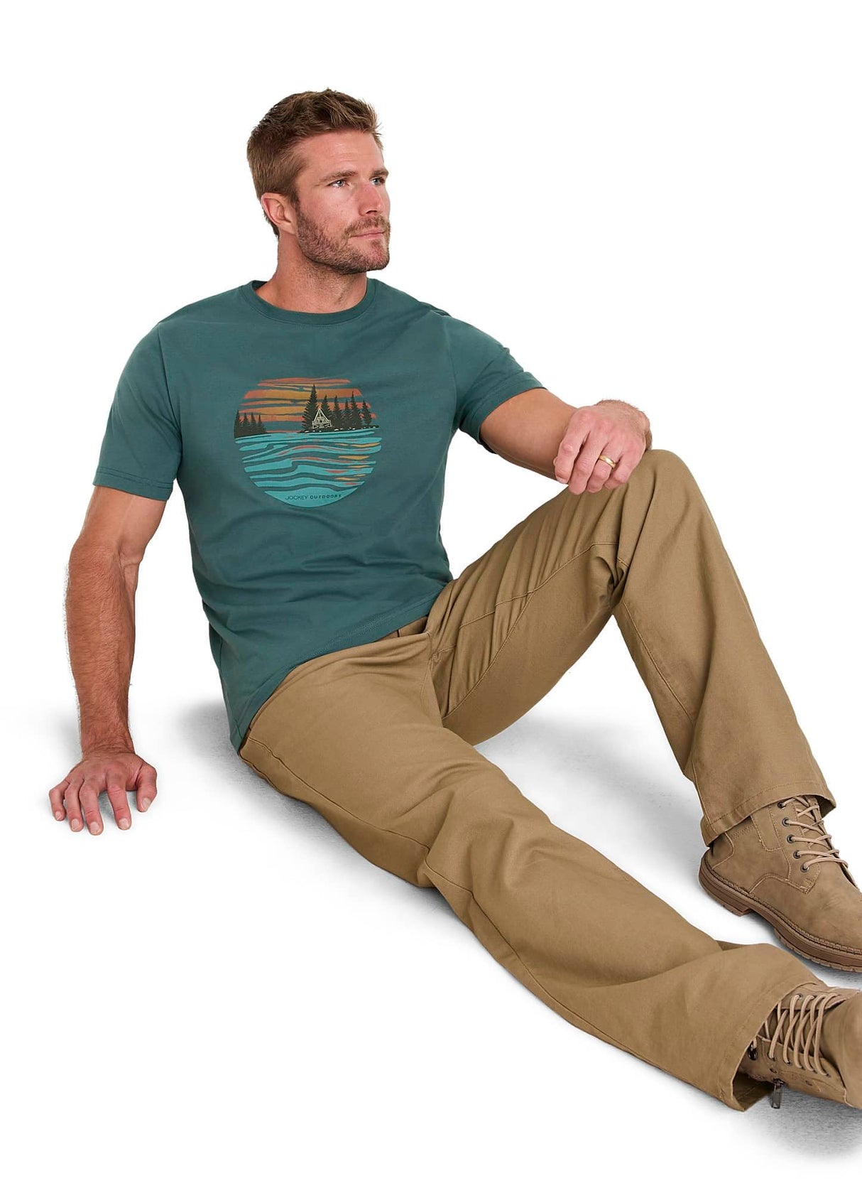 Jockey Men's Casualwear Outdoors Heritage Graphic Short Sleeve T-Shirt