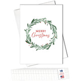 Merry Christmas Cards for Business & Family (Variety Pack 4 Seasonal Designs) Bulk Greeting Card Set Pack of 20 Holiday Cards with Envelopes (5x7 inch - A7) Office, Work, Employees & Clients VP2404