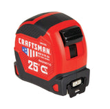 CRAFTSMAN Tape Measure, PROREACH, 25-Foot (CMHT37665S)