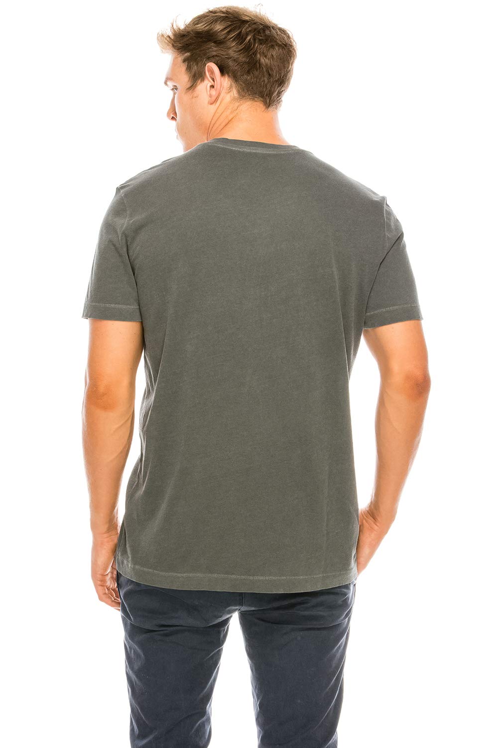 YURO-K Men's Short Sleeve V-Neck T-Shirt Premium Cotton Classic Short Sleeve V-Neck T-Shirt