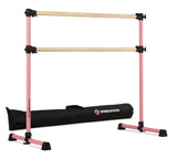 VITA Barre Portable Freestanding Double Ballet Barre, Prodigy, with Carry Bag | Adjustable Height, USA Made, Home or Gym Exercise Equipment for Kids & Adults | Dance, Fitness, Pilates