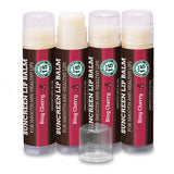 USDA Organic Lip Balm 6-Pack by Earth's Daughter Stocking Stuffers - Fruit Flavors, Beeswax, Coconut Oil, Vitamin E - Best Lip Repair Chapstick for Dry Cracked Lips - Moisturizing Lip Care
