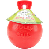 Jolly Pets Tug-n-Toss Heavy Duty Dog Toy Ball with Handle, 8 Inches/Large, Blueberry