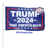 Homissor Trump Flag Made in USA 2024 Trump Flags 3x5 Outdoor Double Sided Donald Trump 2024 Take America Back for Outside