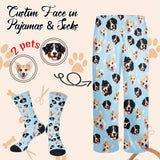 Custom Pajamas Pants with Photo for Men Women:Made in USA Personalized Pajama Trousers,Gifts for Wife Husband