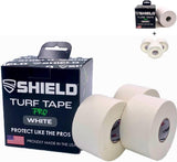SHIELD Turf Tape Pro XL | Turf Tape for Arms Football - Made in USA - White, 4-Way Stretch, Waterproof, Long Lasting 4 in x 30 ft + SHIELD | 3 Pack Athletic Tape (White)