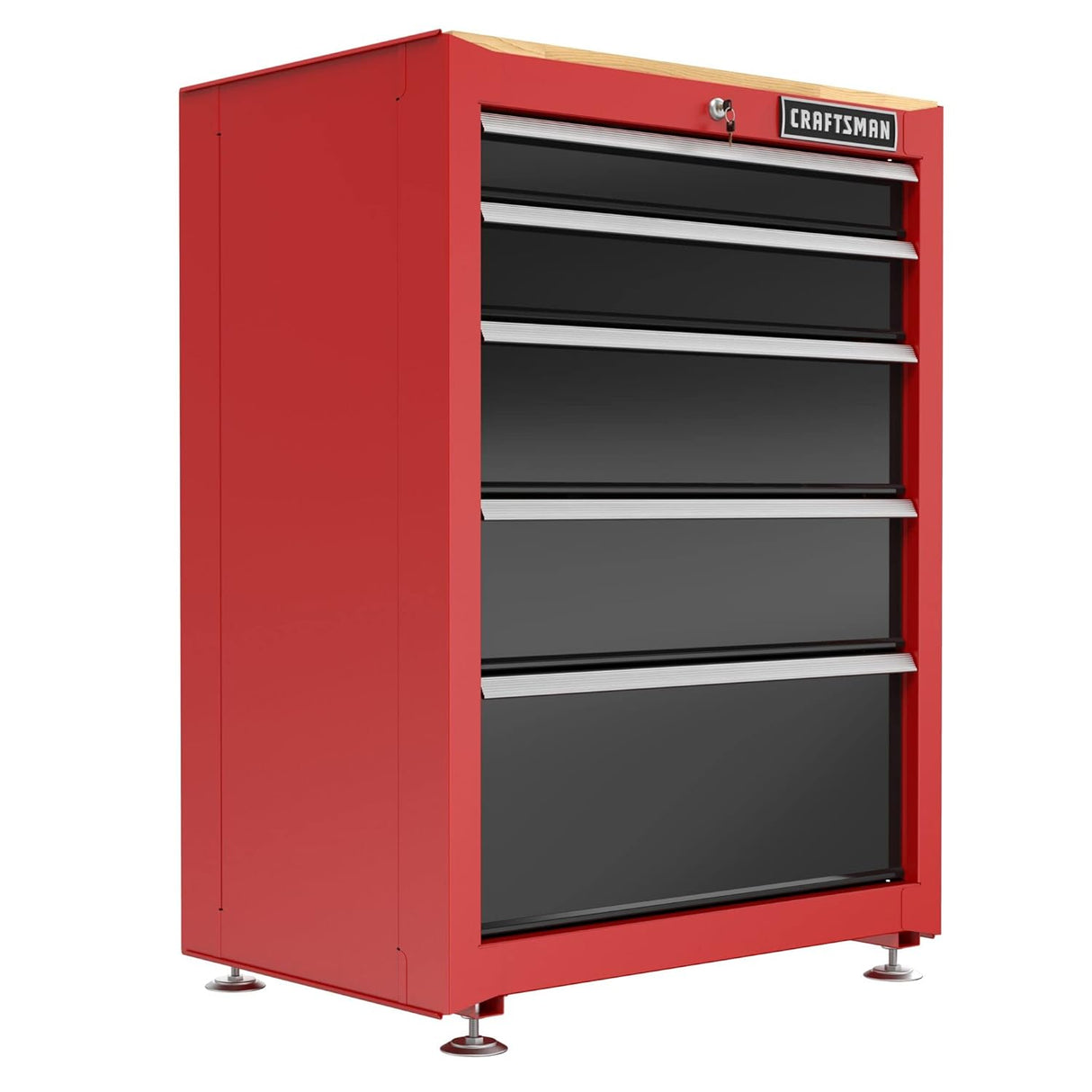 CRAFTSMAN Garage Storage Cabinet, Metal, Freestanding, 5-Drawers (CMST22602RB)