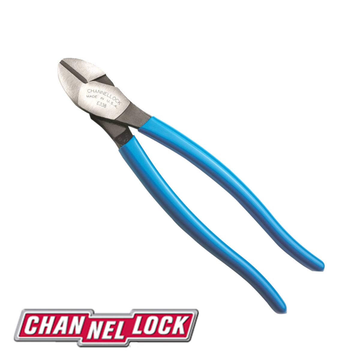 Channellock E337 E Series 7-Inch Diagonal Cutting Plier with Lap XLT Joint and Code Blue Grips