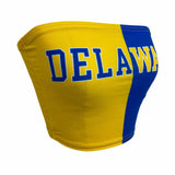 Lojobands Women's Tailgate Outfit College Two Tone Color Block Tube Top Made in USA One Size Fits Most