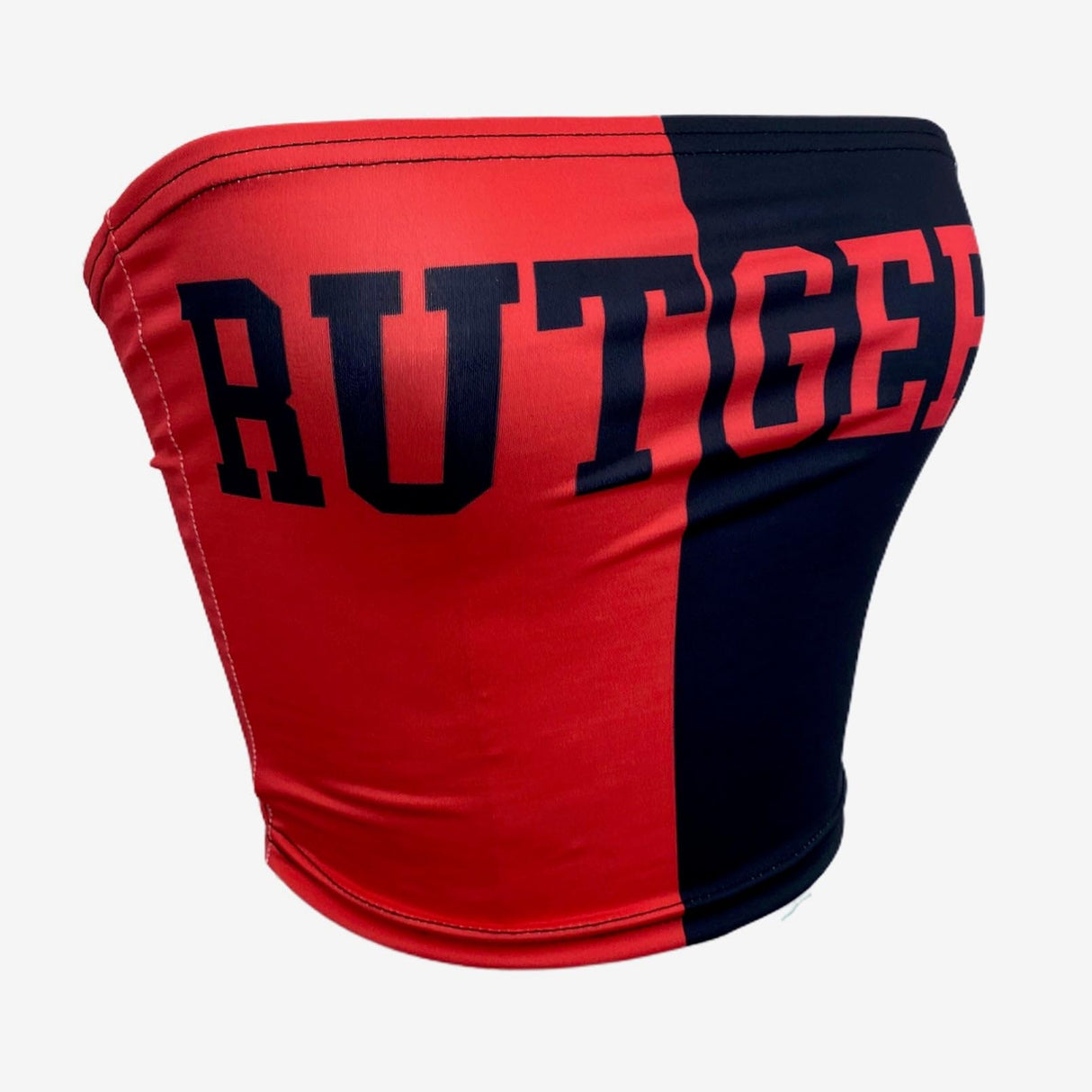 Lojobands Women's Tailgate Outfit College Two Tone Color Block Tube Top Made in USA One Size Fits Most