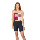 Lojobands Women's Tailgate Outfit College Two Tone Color Block Tube Top Made in USA One Size Fits Most