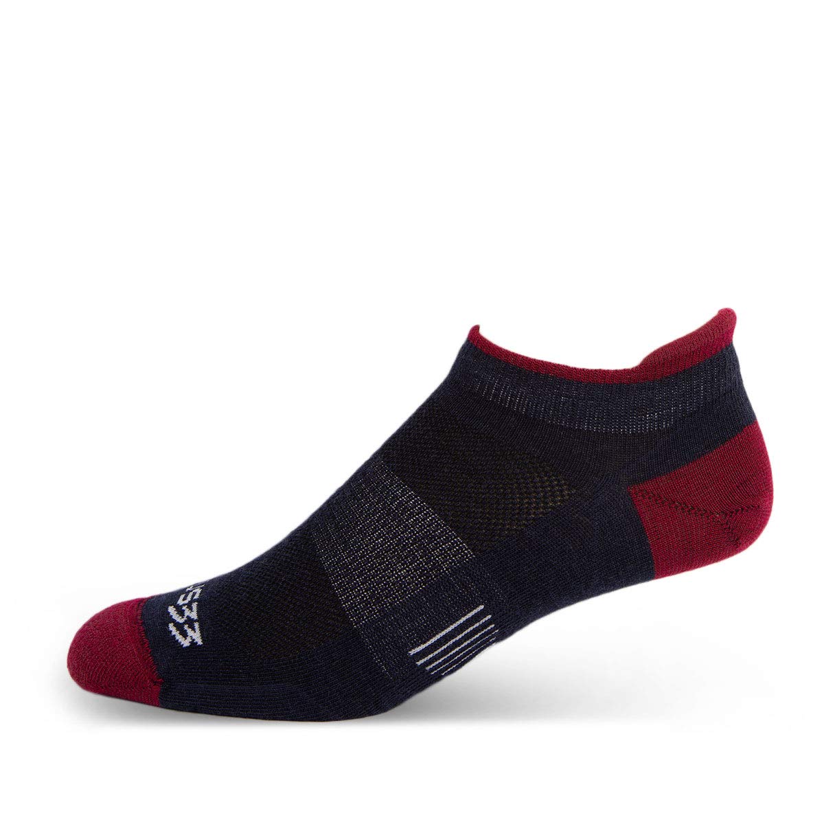 USA Made - No Show Tab Socks - Running Socks - Merino Wool - Mountain Heritage