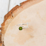 Recycled Antique Bottles and Glassware Sterling Silver At The Cross Adjustable Ring (Aqua Vintage Mason Jar)