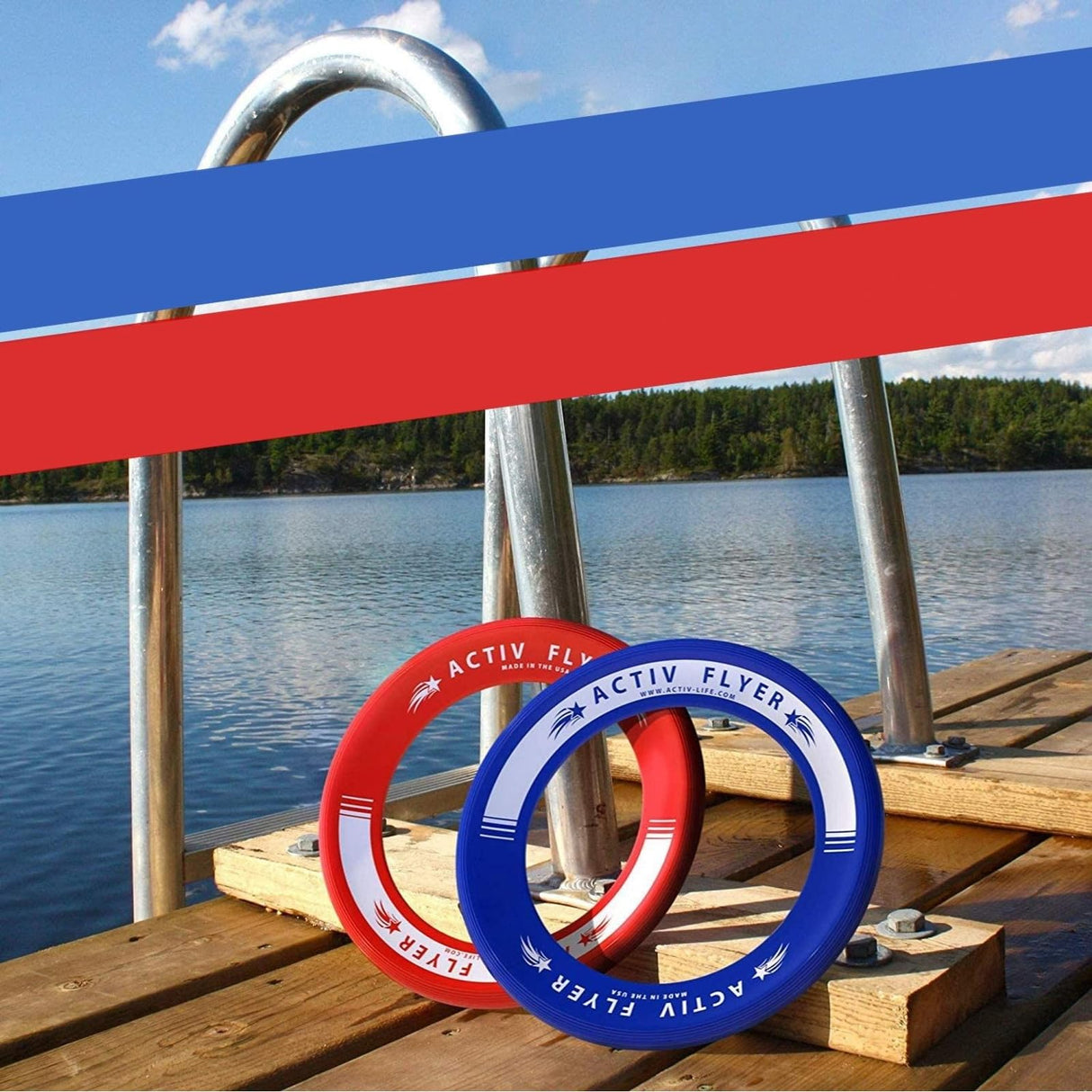 Activ Life Kid’s Flying Rings [2 Pack] They Fly Straight & Don’t Hurt! 80% Lighter Than Standard Frisbees - Replace Screen Time with Healthy Family Fun - Get Outside & Play! Proudly Made in The USA