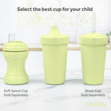 Re-Play Made in USA 10 Oz. Sippy Cups for Toddlers, Pack of 4 - Reusable Spill Proof Cups for Kids, Dishwasher/Microwave Safe - Hard Spout Sippy Cups for Toddlers 3.13" x 6.25", Desert Roses