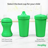 Re-Play Made in USA 10 Oz. Sippy Cups for Toddlers, Pack of 4 - Reusable Spill Proof Cups for Kids, Dishwasher/Microwave Safe - Hard Spout Sippy Cups for Toddlers 3.13" x 6.25", Desert Roses