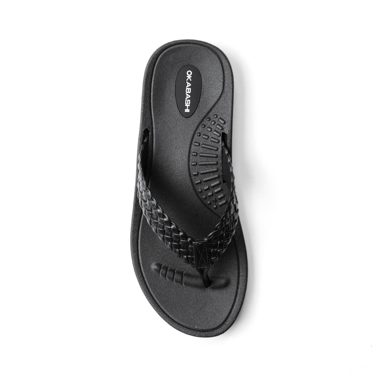 OKABASHI Women's Baha Flip Flop | Contoured Footbed w/Arch Support for All-Day Comfort | Slip-Resistant & Waterproof | Sustainably Made in The USA