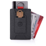 Dango Slim Minimalist Wallet for Men - RFID Blocking - Durable Dtex Water Resistant Material, Black