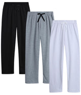 Sweet Hearts Girls' Sweatpants - 3 Pack Active Fleece Open Bottom Sweatpants - Casual Performance Pants: Made in USA