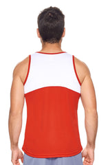 Expert Brand USA-Made Men's Oxymesh Dry Fit Athletic Tank Top Muscle Shirt