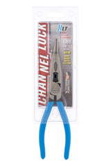 Channellock 326 6-Inch Long Nose Plier with Side Cutter, Blue