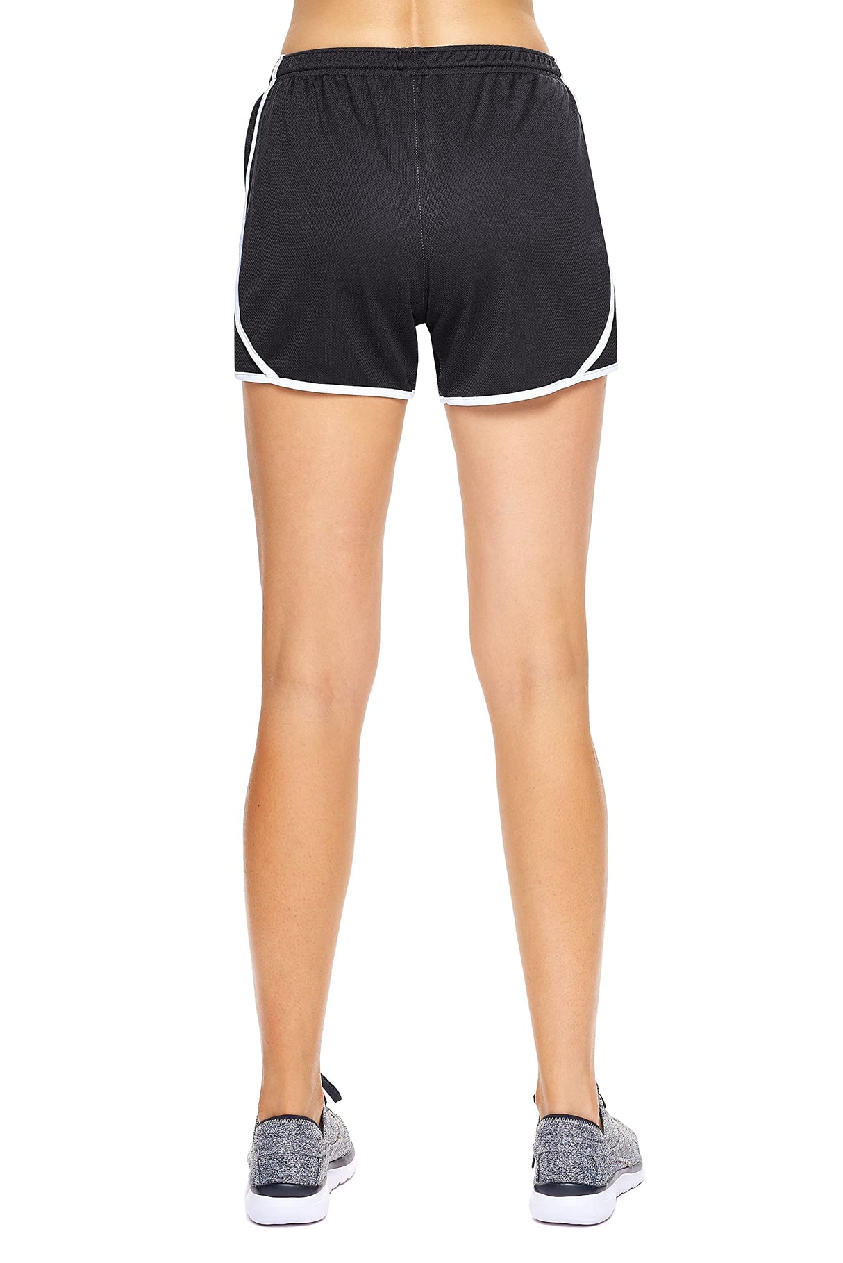 Expert Brand USA-Made Women's Oxymesh Dry Fit Athletic Running Shorts