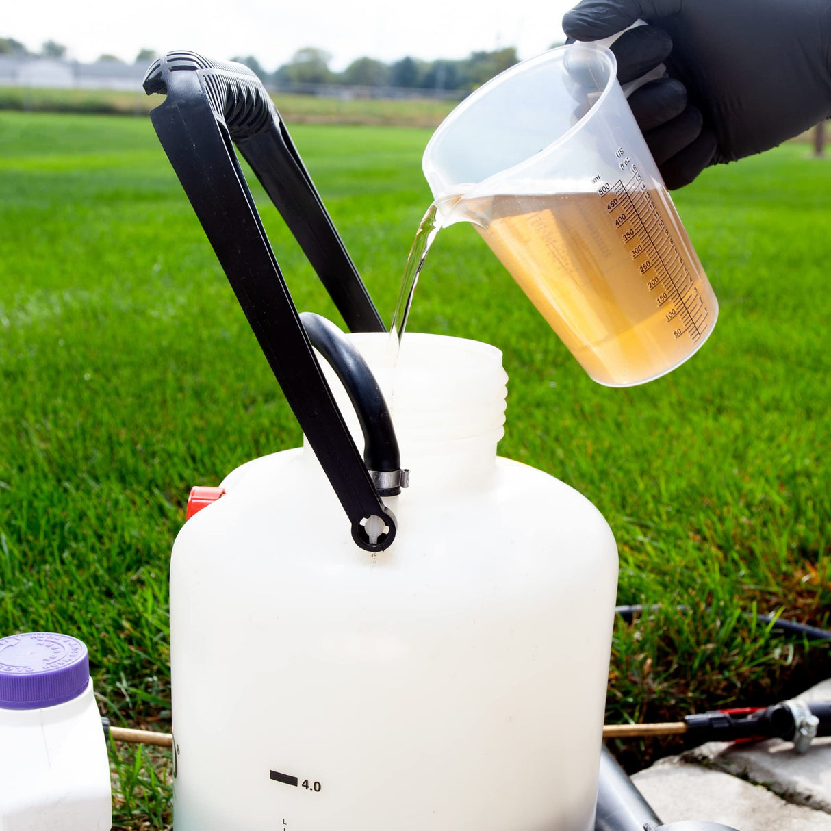 One Gallon 128oz Measure Pitcher - Convenient Conversion Chart - Strong Food Grade - Great for Lawn, Chemicals Pool, Ag, Lye, Home Hobbies, Motor Oil, Fluids - Turnah Precision Products, Made in USA