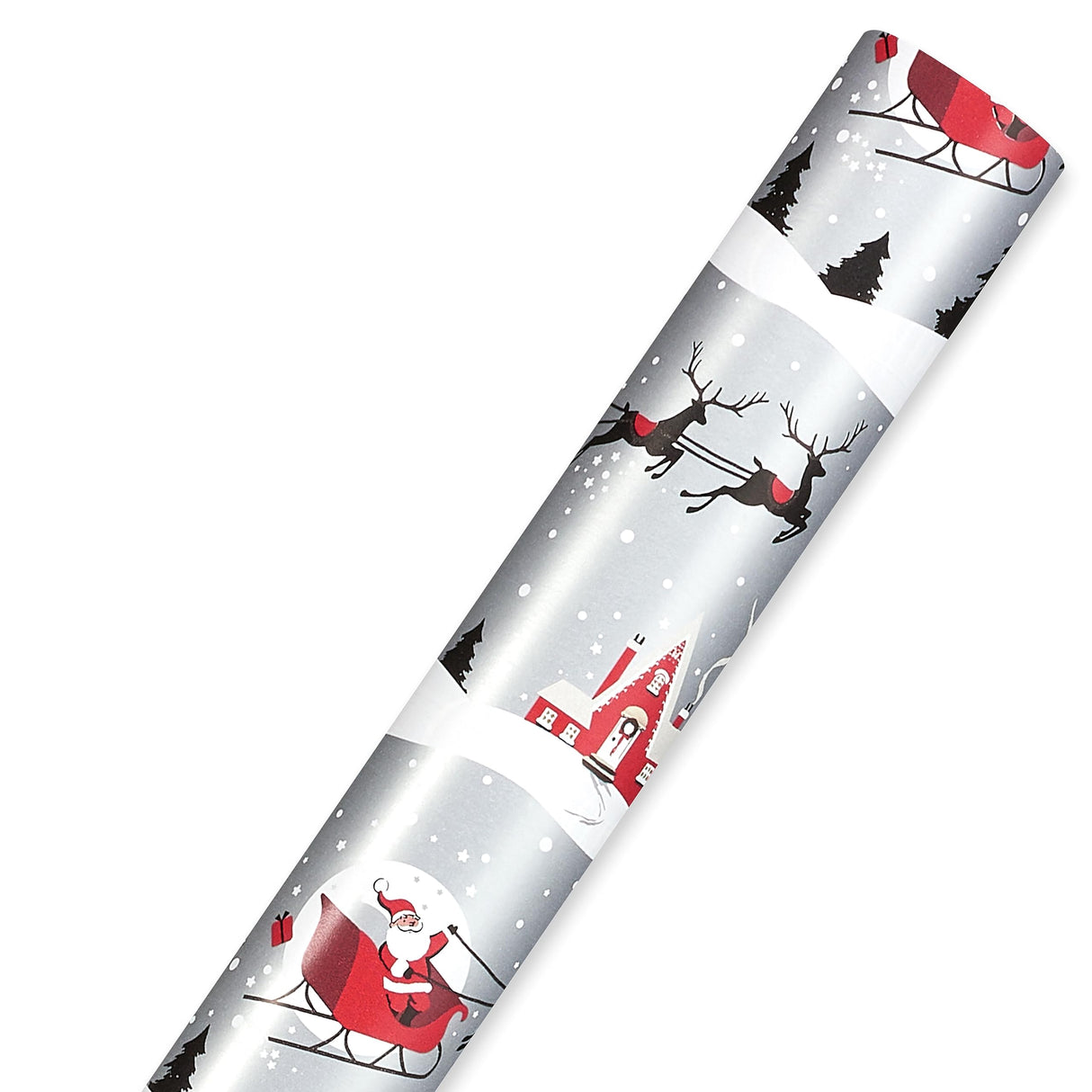 American Greetings 175 sq. ft. Reversible Wrapping Paper for Christmas and All Holidays, Red and Black Plaid (1 Jumbo Roll 30 in. x 70 ft.)