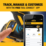 DEWALT 20V MAX* XR Impact Driver with Bluetooth Kit (DCF888D2)