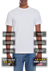 Custom Shirt Men Personalized Add Your Image T-Shirt Add Your Text Photo Front/Back Print