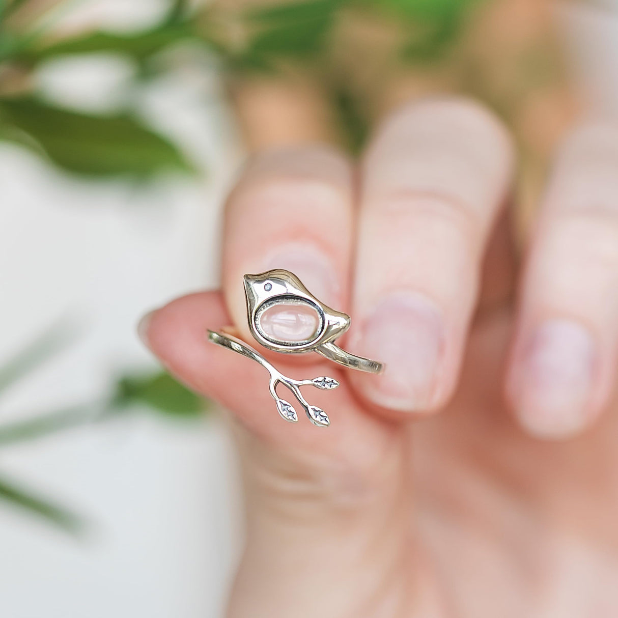 Bottled Up Designs Handmade Little Bird Ring, Recycled Antique Bottles, Sterling Silver, Eco Friendly, Made in USA, Birthday Gifts, Mothers Day, Women, Anniversary (Red Beer Bottle)
