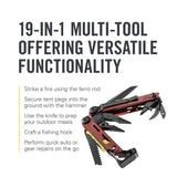 LEATHERMAN, Signal, 19-in-1 Multi-tool for Outdoors, Camping, Hiking, Fishing, Survival, Durable & Lightweight EDC, Made in the USA, Aqua/Silver with Nylon Sheath