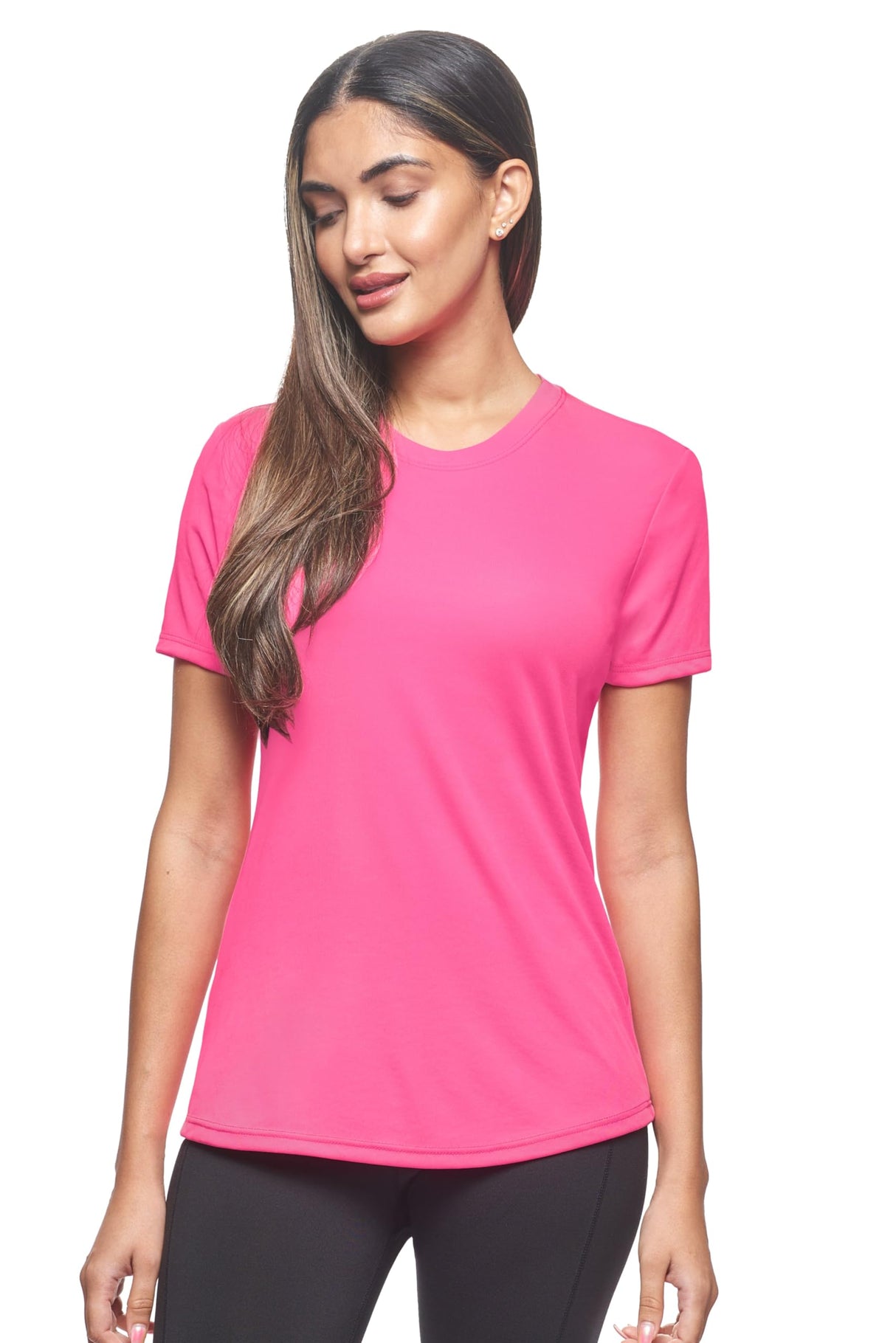 Expert Brand USA-Made Women's Drimax Dry Fit Short Sleeve Athletic T-Shirt