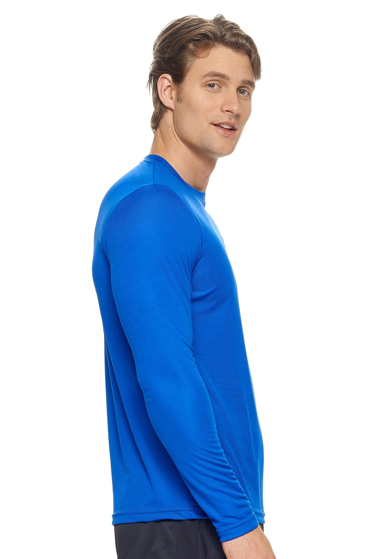 Expert Brand USA-Made Men's Drimax Long-Sleeve Active Shirt for Training Gym Hiking Workout