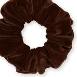 Velvet Scrunchies Premium Plush Soft Ponytail Holder Made in the USA Black