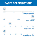 Hammermill Printer Paper, 20 Lb Copy Paper, 8.5 x 11 - 3 Ream (1,500 Sheets) - 92 Bright, Made in the USA, 500 Count (pack of 3)
