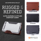 Dango Slim Minimalist Wallet for Men - RFID Blocking - Bifold