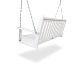 POLYWOOD GNS60BL Vineyard 60" Outdoor Swing, Black