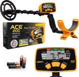 Garrett ACE 200 Metal Detector for Adults and Kids, Made in USA, Waterproof Search Coil