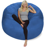 Chill Sack Bean Bag Chair: Giant 6' Memory Foam Furniture Bean Bag - Big Sofa with Soft Micro Fiber Cover, Charcoal