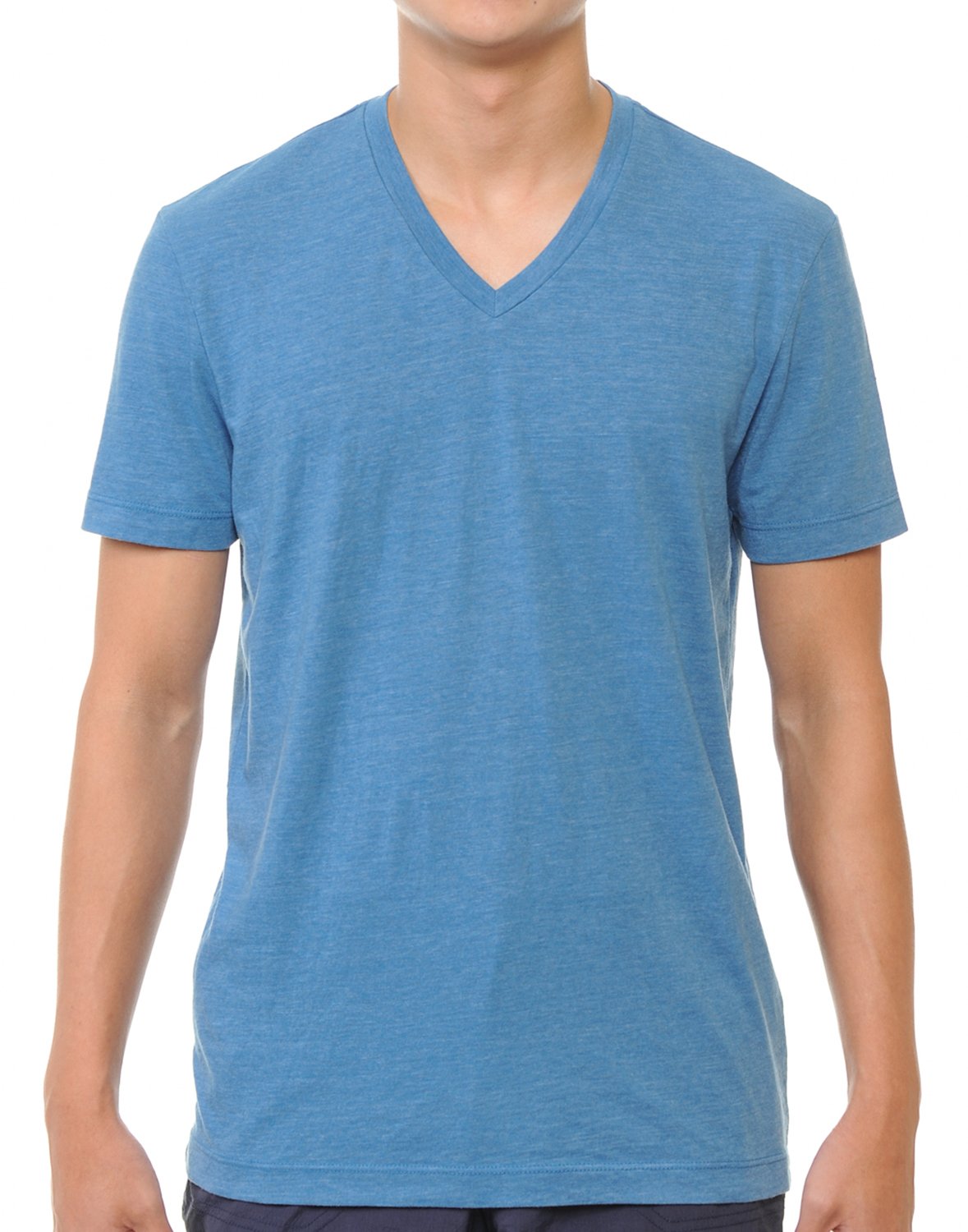 YURO-K Men's Short Sleeve V-Neck T-Shirt Premium Cotton Classic Short Sleeve V-Neck T-Shirt
