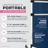 VITA Barre Portable Freestanding Double Ballet Barre, Prodigy, Wood | Adjustable Height, USA Made, Home or Gym Exercise Equipment for Kids & Adults | Dance, Fitness, Pilates