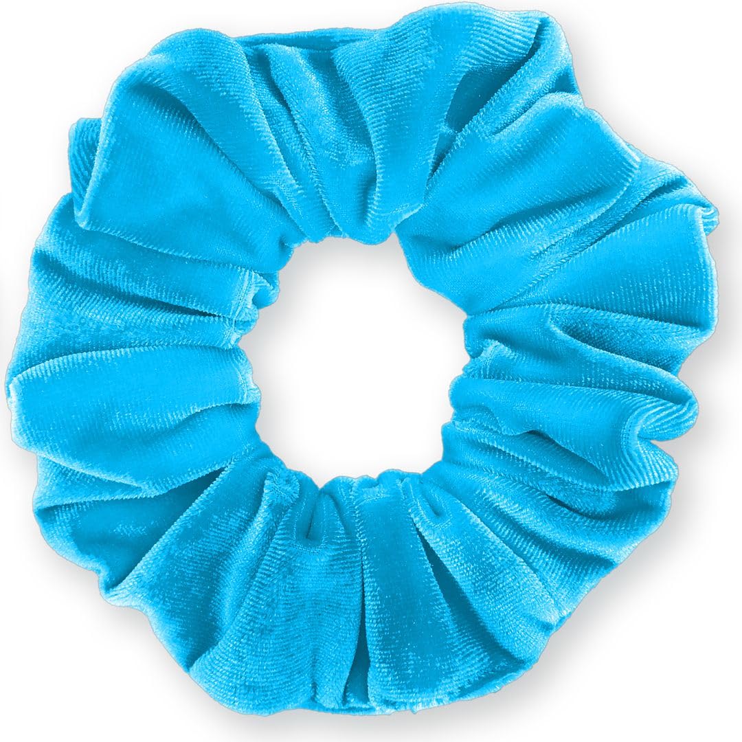 Velvet Scrunchies Premium Plush Soft Ponytail Holder Made in the USA Black