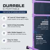 VITA Barre Portable Freestanding Double Ballet Barre, Extreme, Steel | Fixed Height, Made in USA, Home or Gym Exercise Equipment for Kids & Adults | Dance, Fitness, Pilates