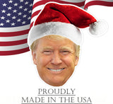 Funny Trump Santa Hat Cut Out JD Vance 2024 Yard Sign With H Stake For President Donald Trump Republican Conservative Christmas