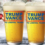 Trump Vance MAGA Trumpican 16 oz Pint Beer Glass Made in America & Dishwasher Safe! Gift Box Included | Trump 2024 Patriot Gift | Gifts For Men | Made In USA
