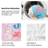 Custom Blanket with Name, Soft Cozy Personalized Name Blankets for Kids, Girls, Boys, Adults, Customized Christmas Blanket for Women, Men, Newborn, New Mom, Red Colors, Made in USA