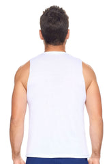 Expert Brand USA-Made Men's Soft Casual Activewear Siro Raw Edge Muscle Tee